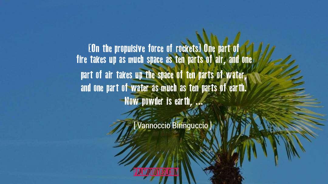 Vannoccio Biringuccio Quotes: [On the propulsive force of