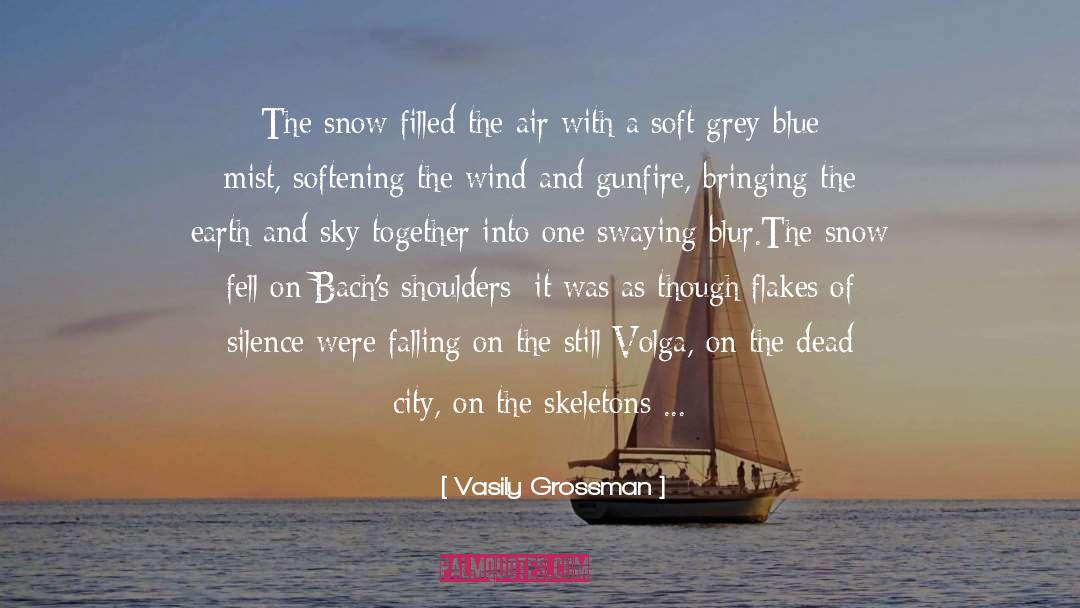 Vasily Grossman Quotes: The snow filled the air