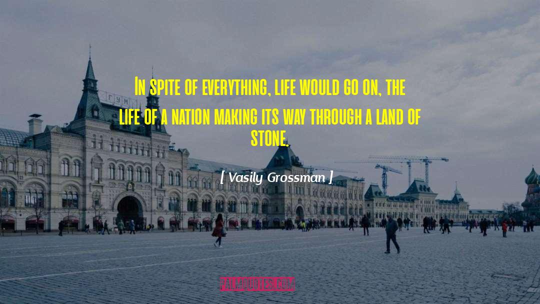 Vasily Grossman Quotes: In spite of everything, life