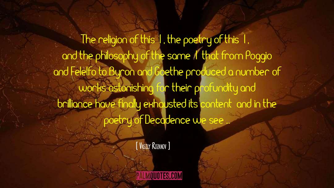 Vasily Rozanov Quotes: The religion of this 'I',