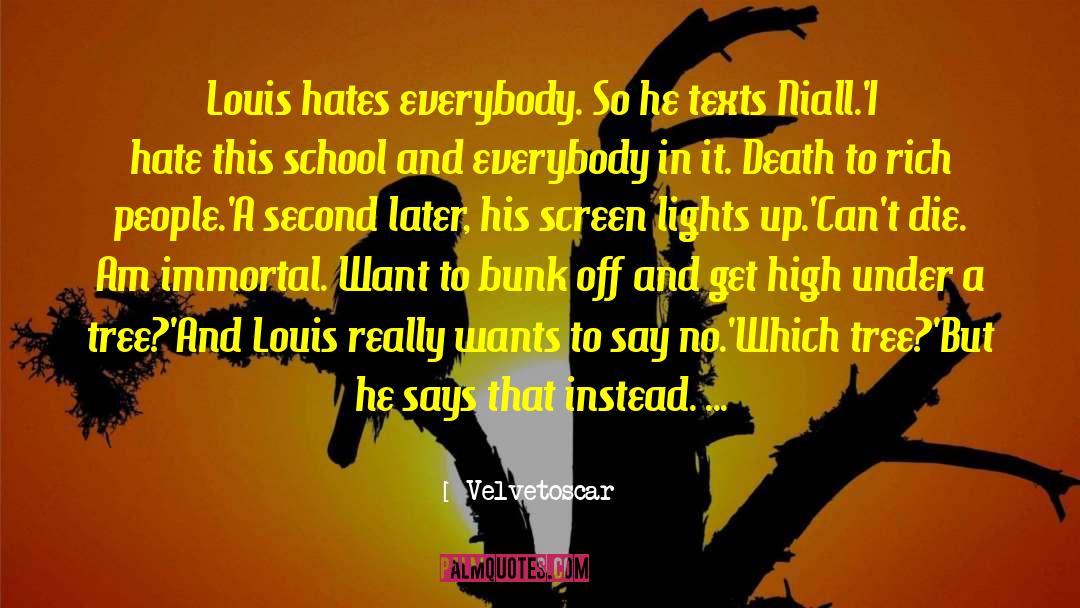 Velvetoscar Quotes: Louis hates everybody. So he