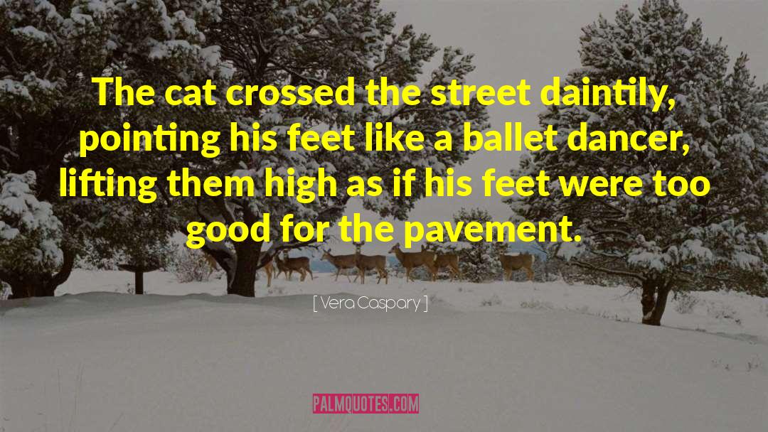 Vera Caspary Quotes: The cat crossed the street