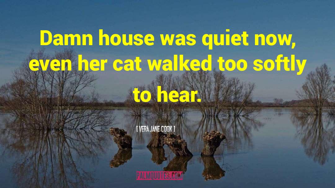 Vera Jane Cook Quotes: Damn house was quiet now,