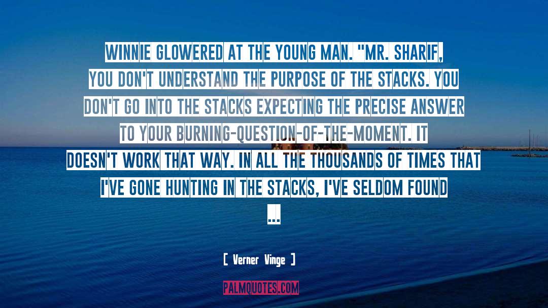 Verner Vinge Quotes: Winnie glowered at the young