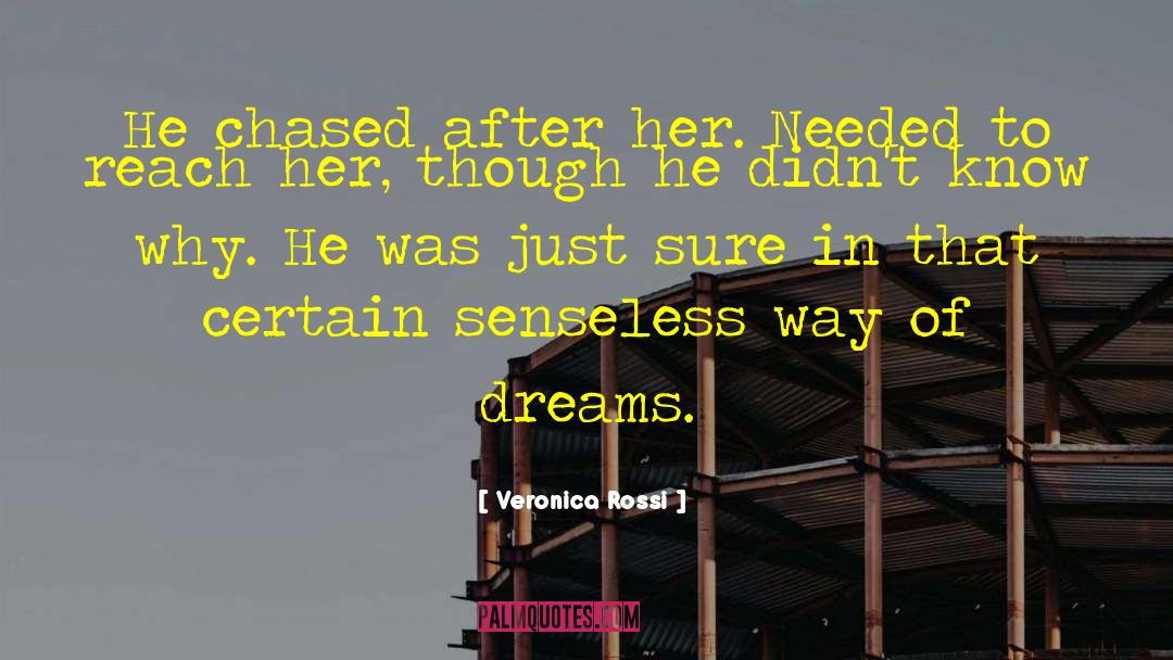 Veronica Rossi Quotes: He chased after her. Needed