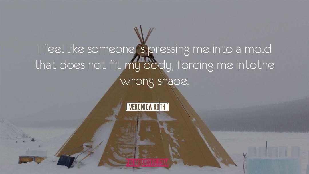 Veronica Roth Quotes: I feel like someone is