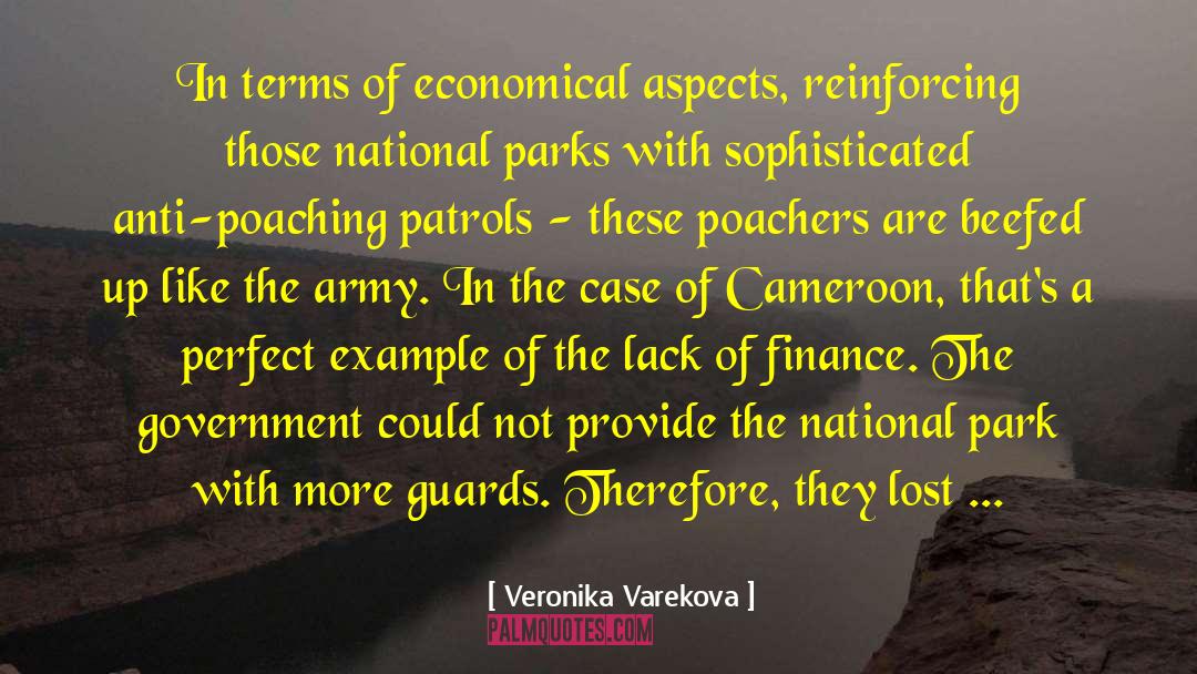 Veronika Varekova Quotes: In terms of economical aspects,
