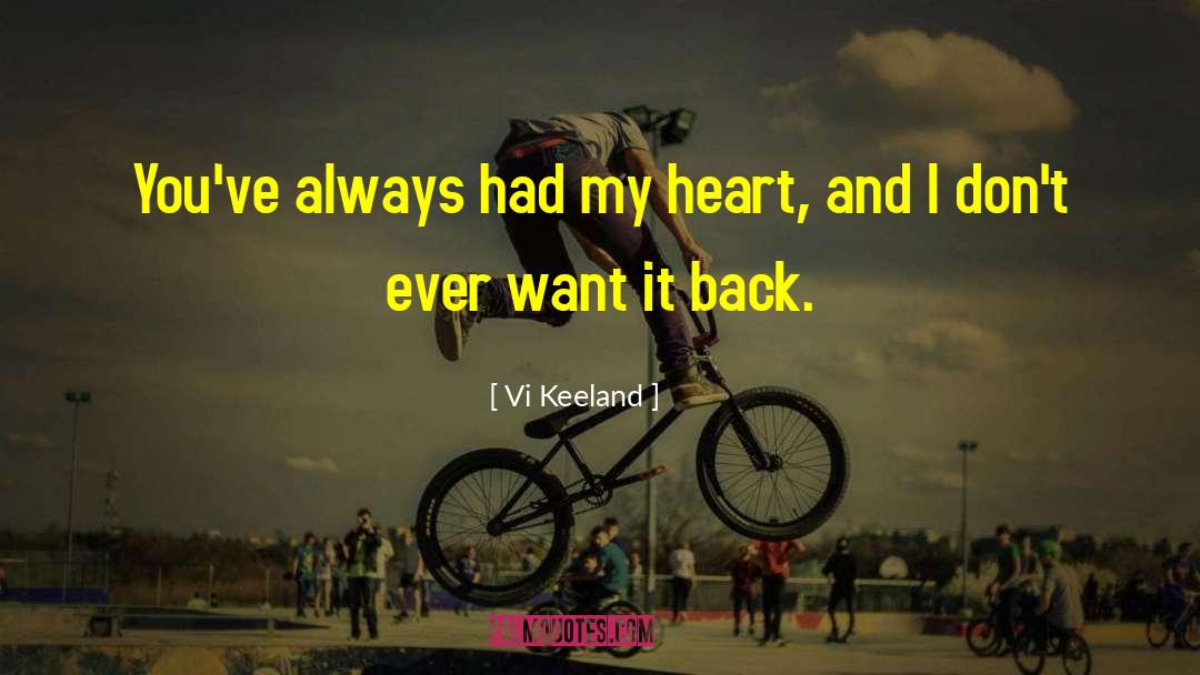 Vi Keeland Quotes: You've always had my heart,