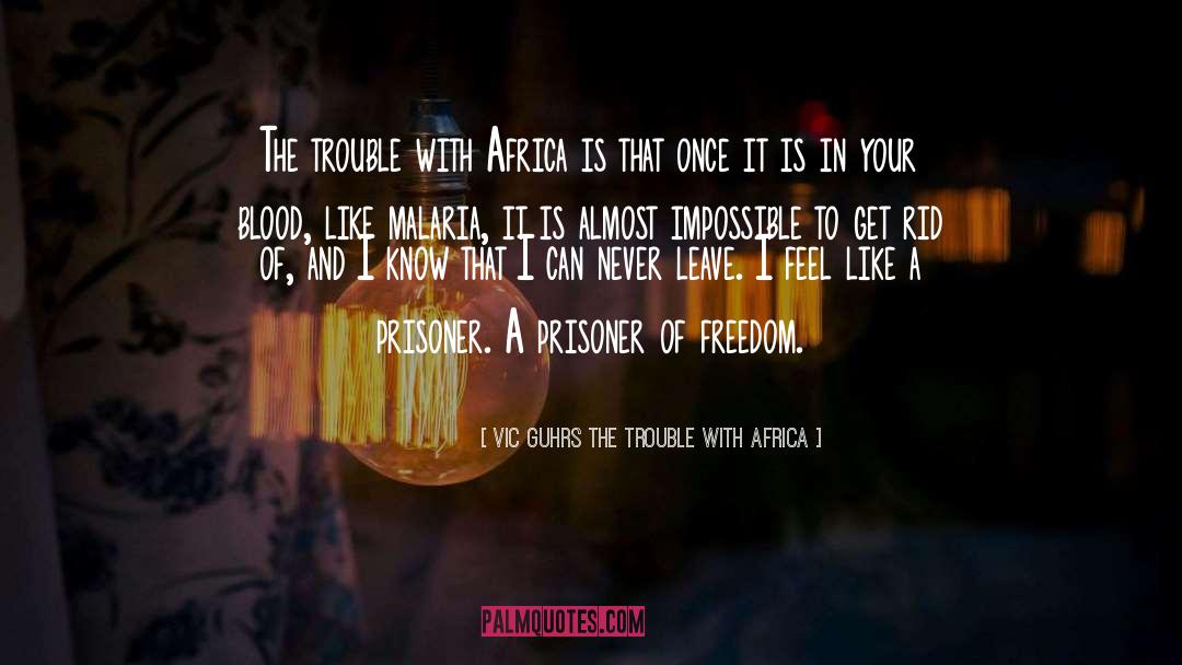 Vic Guhrs The Trouble With Africa Quotes: The trouble with Africa is