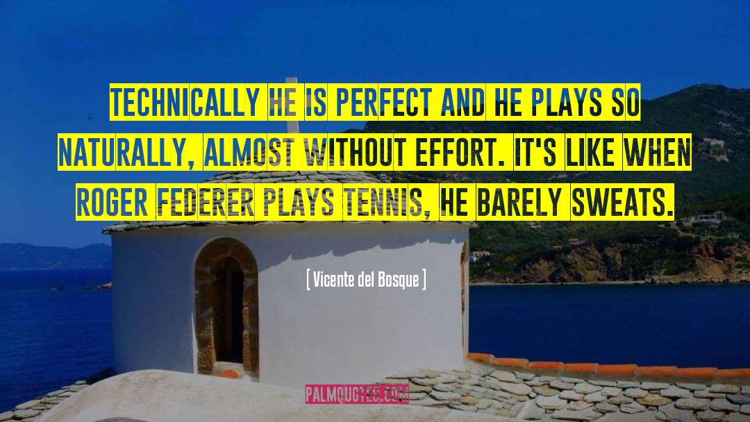 Vicente Del Bosque Quotes: Technically he is perfect and
