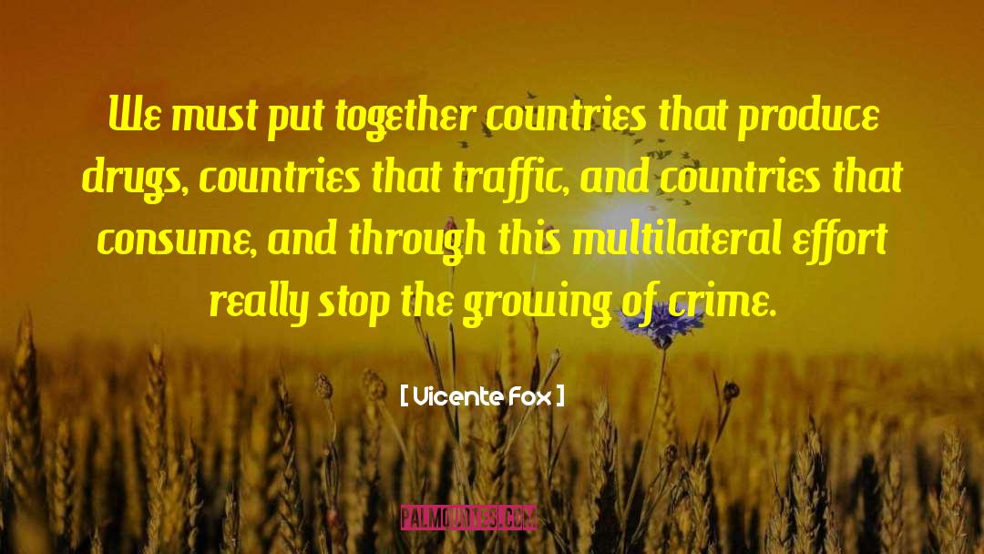 Vicente Fox Quotes: We must put together countries