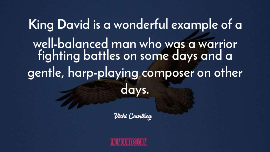 Vicki Courtney Quotes: King David is a wonderful