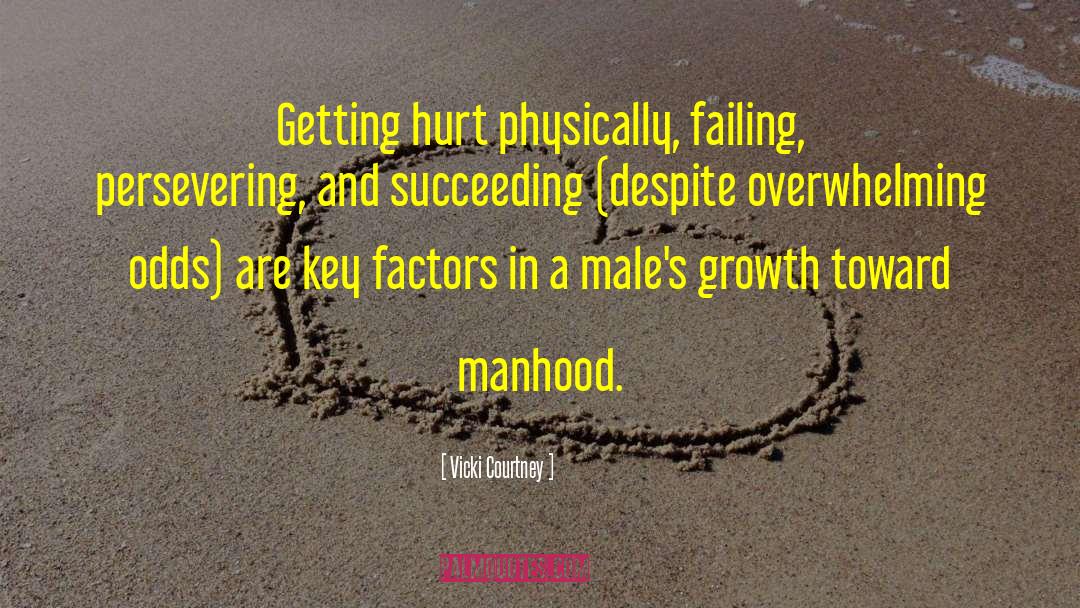 Vicki Courtney Quotes: Getting hurt physically, failing, persevering,