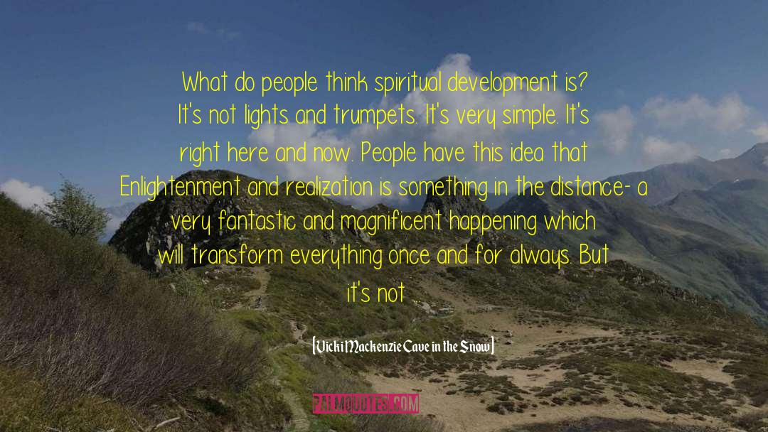 Vicki Mackenzie Cave In The Snow Quotes: What do people think spiritual