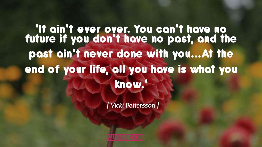 Vicki Pettersson Quotes: 'It ain't ever over. You