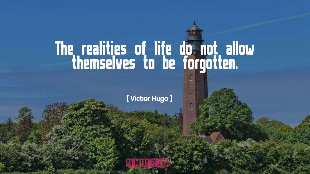 Victor Hugo Quotes: The realities of life do