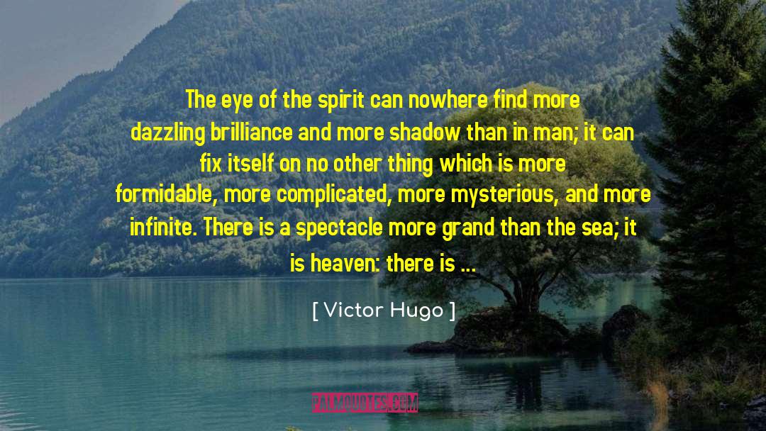Victor Hugo Quotes: The eye of the spirit