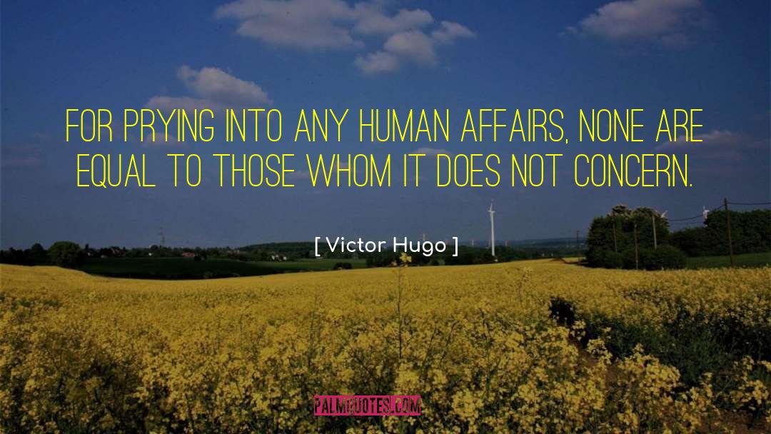 Victor Hugo Quotes: For prying into any human