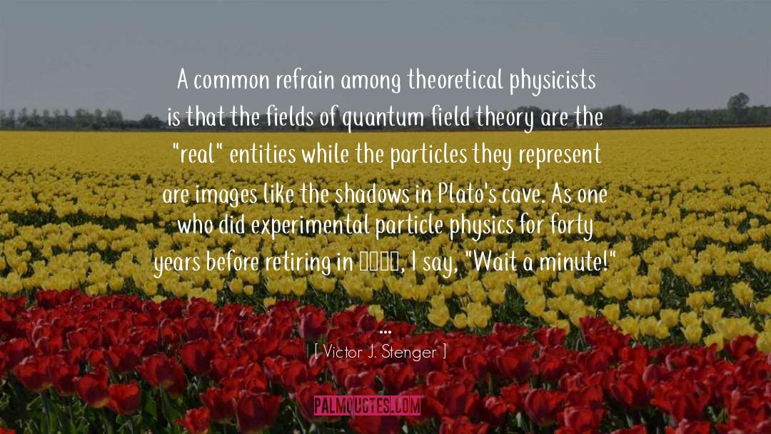 Victor J. Stenger Quotes: A common refrain among theoretical