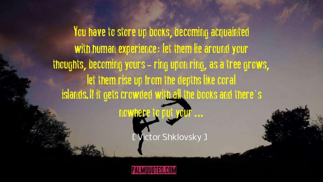 Victor Shklovsky Quotes: You have to store up