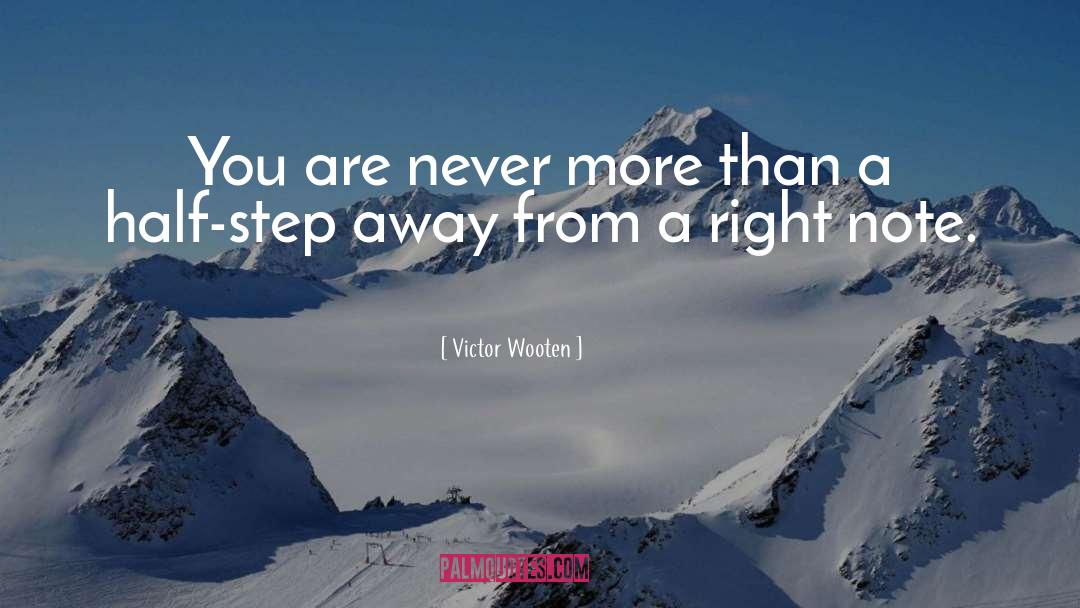 Victor Wooten Quotes: You are never more than