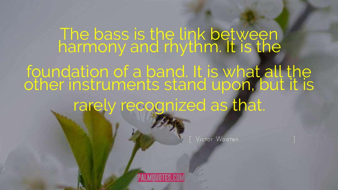 Victor Wooten Quotes: The bass is the link