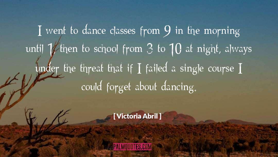 Victoria Abril Quotes: I went to dance classes