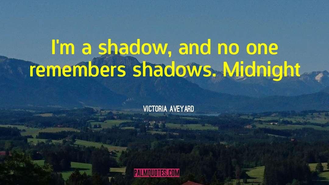 Victoria Aveyard Quotes: I'm a shadow, and no