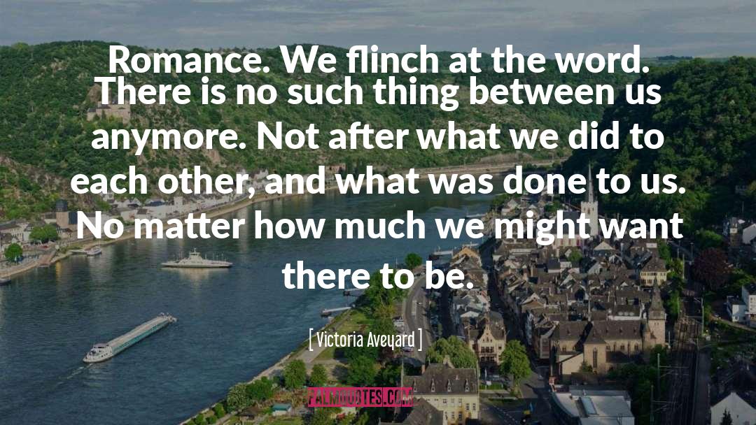 Victoria Aveyard Quotes: Romance. We flinch at the