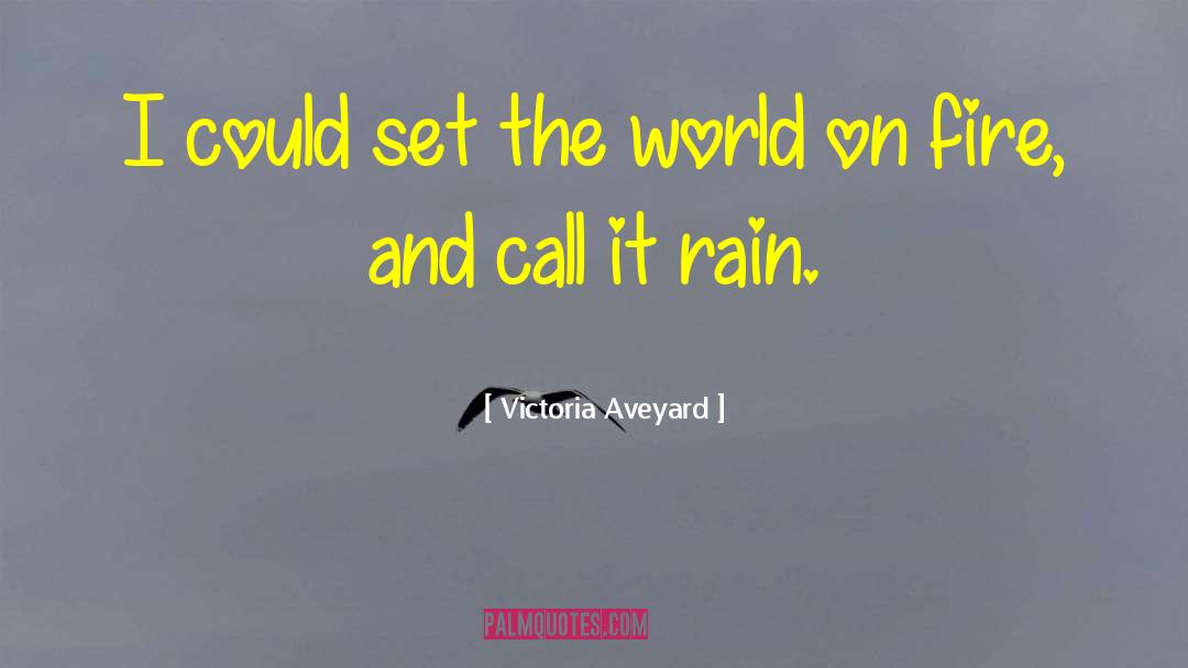 Victoria Aveyard Quotes: I could set the world