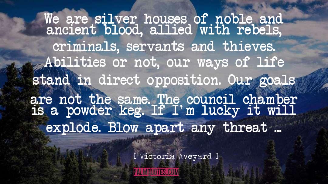 Victoria Aveyard Quotes: We are silver houses of