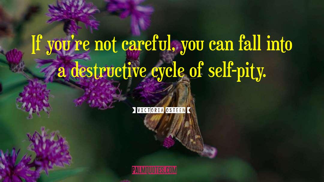 Victoria Osteen Quotes: If you're not careful, you