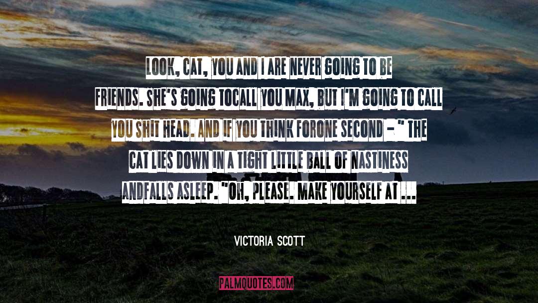 Victoria Scott Quotes: Look, cat, you and I