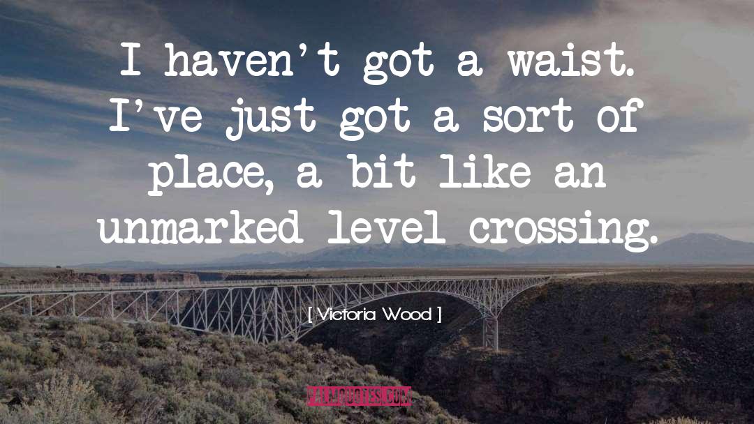 Victoria Wood Quotes: I haven't got a waist.
