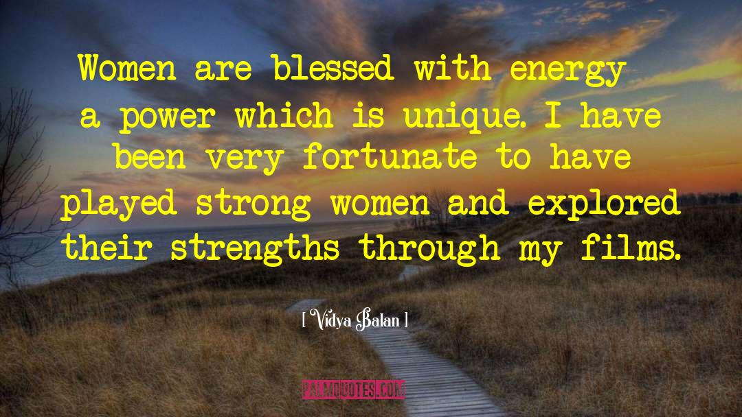 Vidya Balan Quotes: Women are blessed with energy