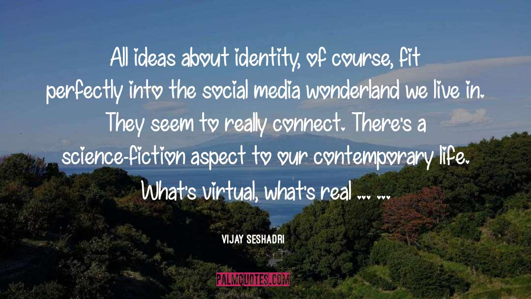 Vijay Seshadri Quotes: All ideas about identity, of