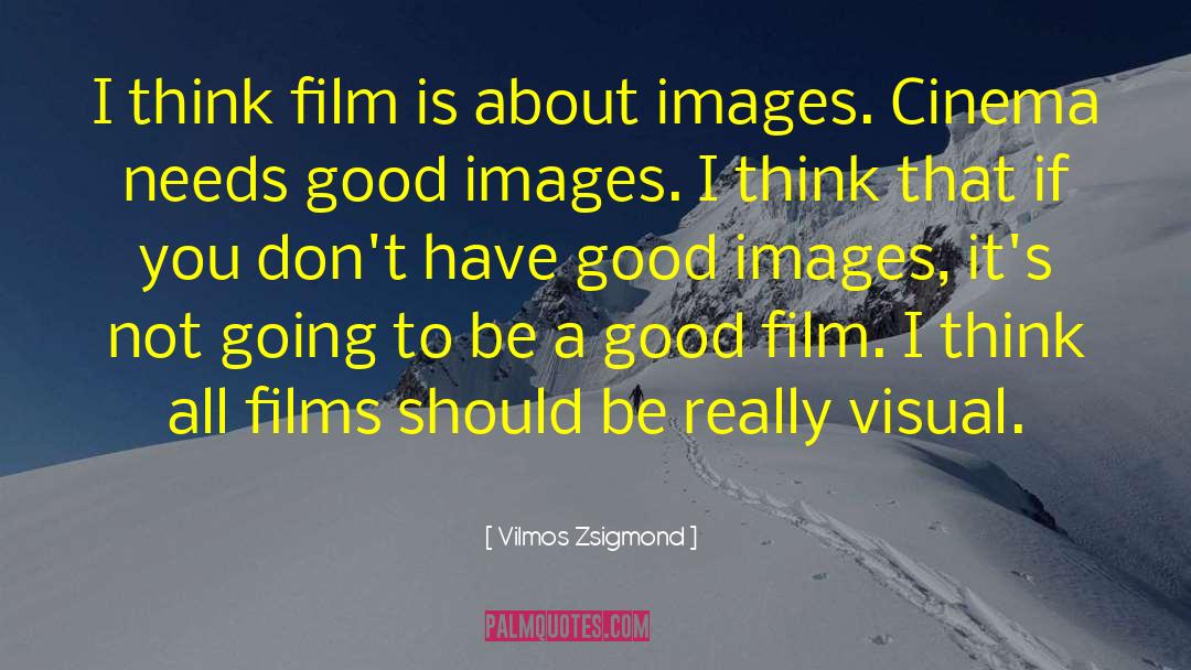 Vilmos Zsigmond Quotes: I think film is about