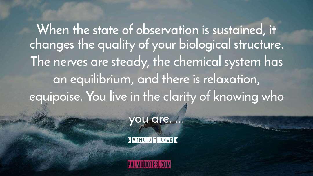 Vimala Thakar Quotes: When the state of observation