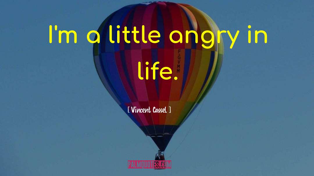 Vincent Cassel Quotes: I'm a little angry in