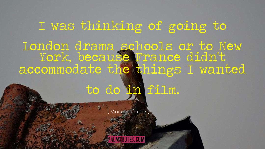 Vincent Cassel Quotes: I was thinking of going