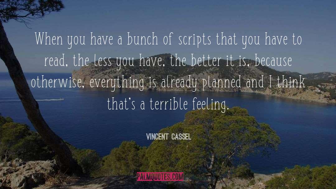Vincent Cassel Quotes: When you have a bunch