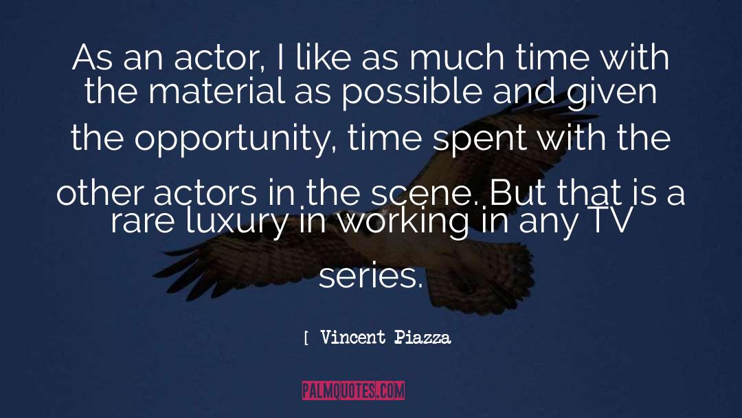 Vincent Piazza Quotes: As an actor, I like