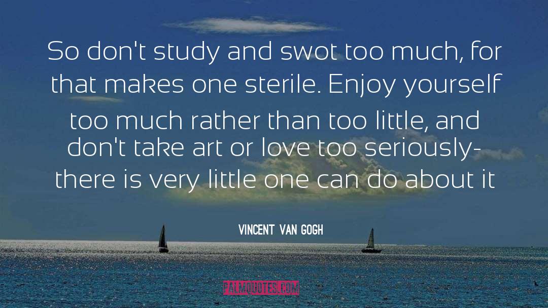 Vincent Van Gogh Quotes: So don't study and swot