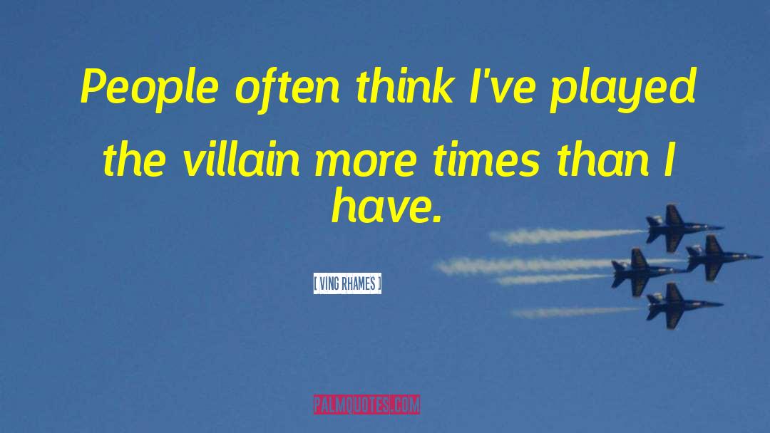Ving Rhames Quotes: People often think I've played