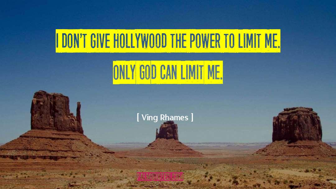 Ving Rhames Quotes: I don't give Hollywood the