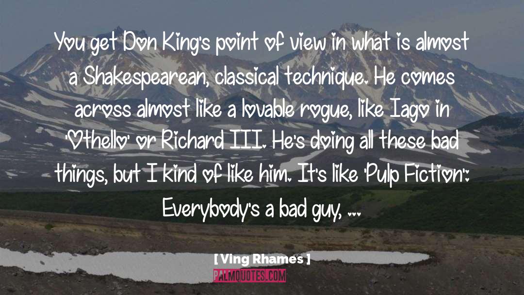 Ving Rhames Quotes: You get Don King's point