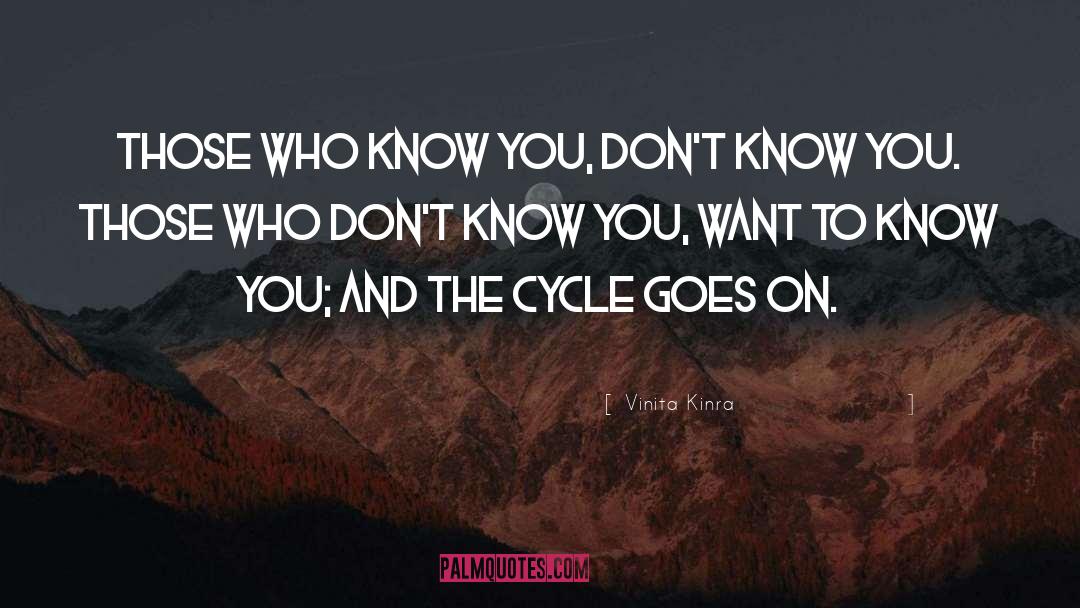 Vinita Kinra Quotes: Those who know you, don't