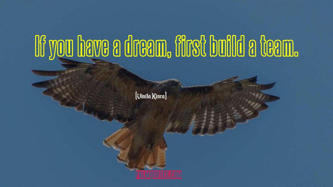 Vinita Kinra Quotes: If you have a dream,