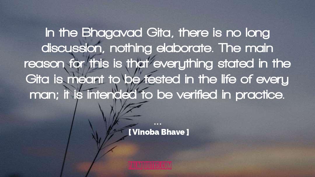 Vinoba Bhave Quotes: In the Bhagavad Gita, there