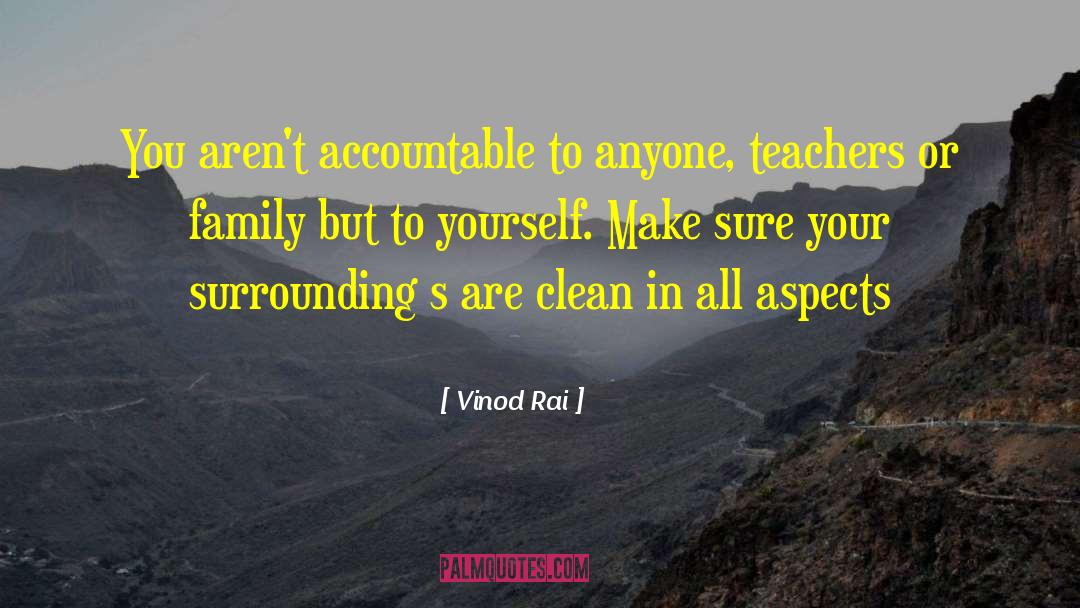 Vinod Rai Quotes: You aren't accountable to anyone,